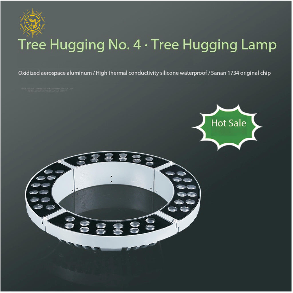 Tree-hugging lamp