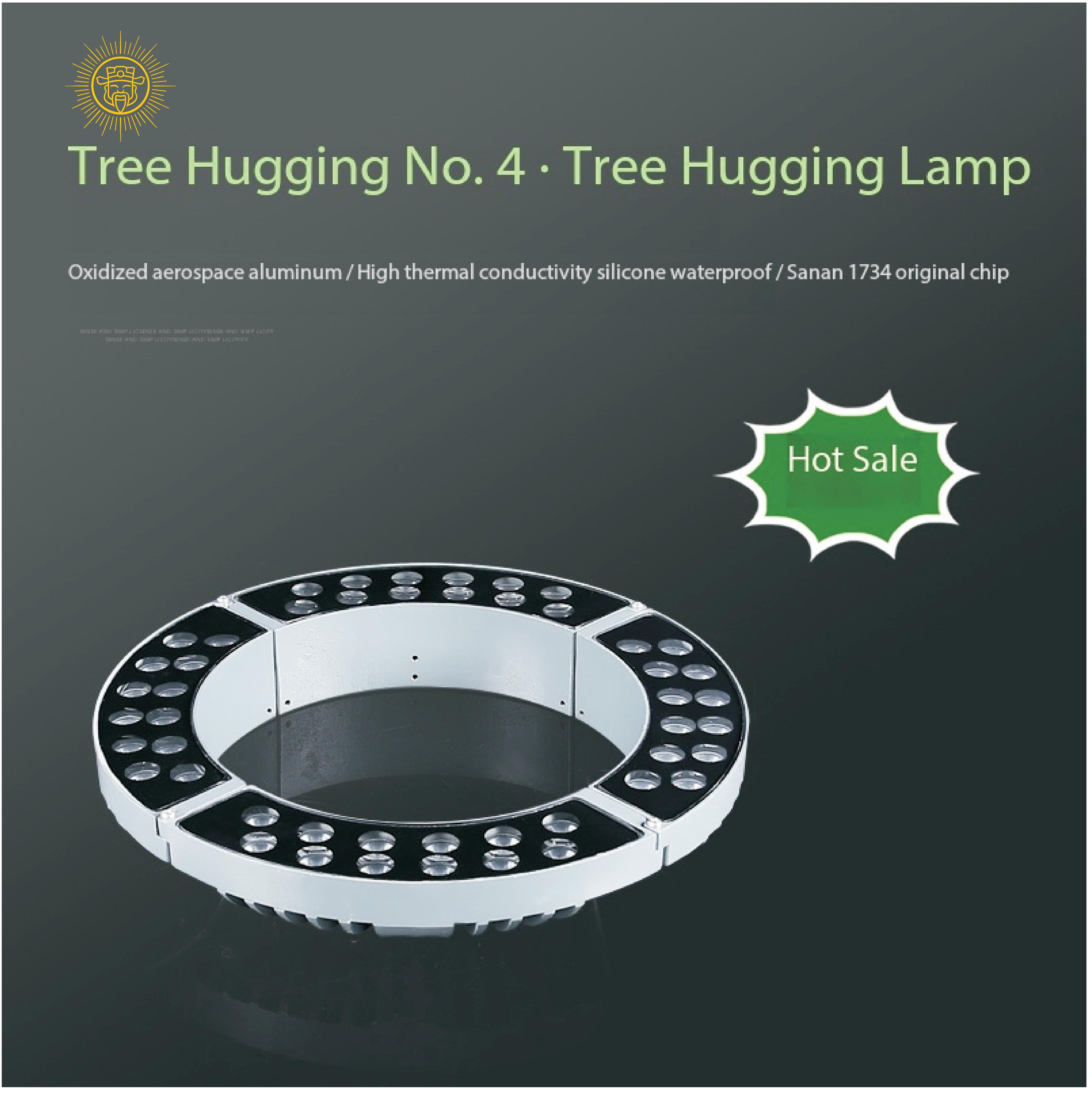 Tree-hugging lamp