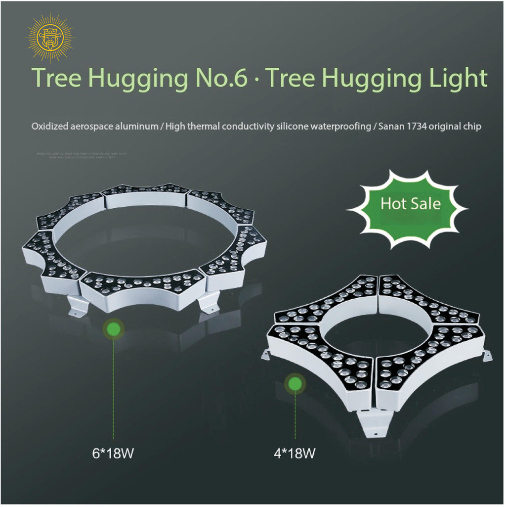 Tree-hugging lamp