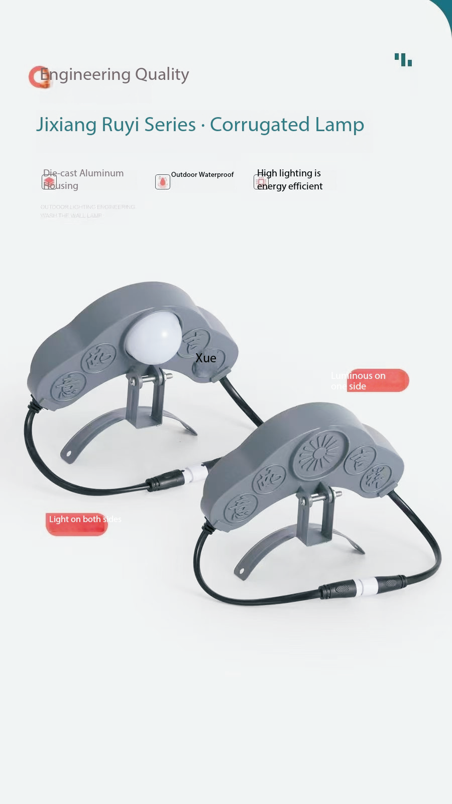 Corrugated lamps
