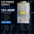 SEMI-POTTED ENGINEERING RAINPROOF MODEL （12-24V；400-600W）