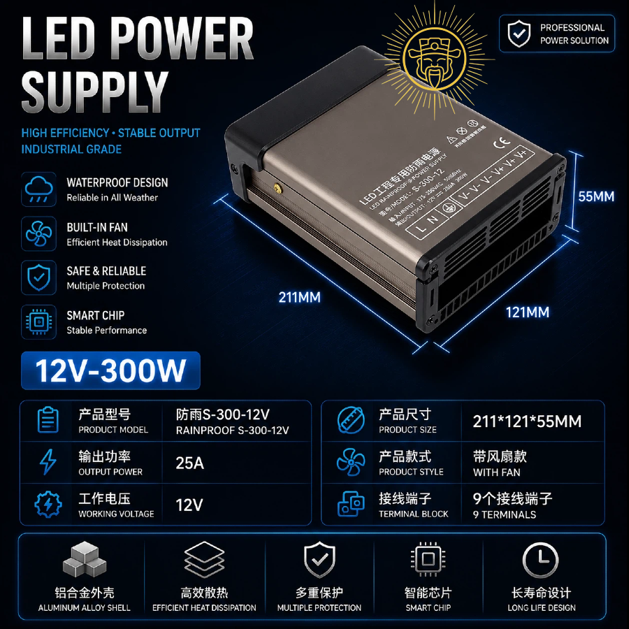 Rainproof Power Supply  （60W-400W)