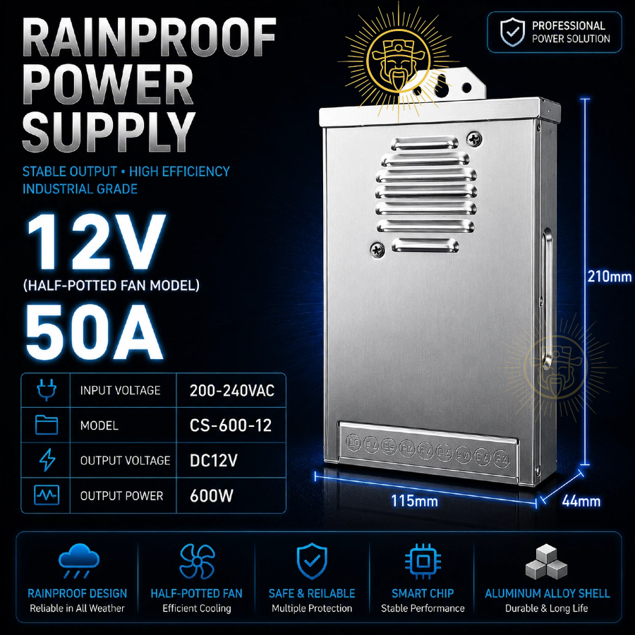 HALF-POTTEDFANMODEL (12-24V;14.6-50A)