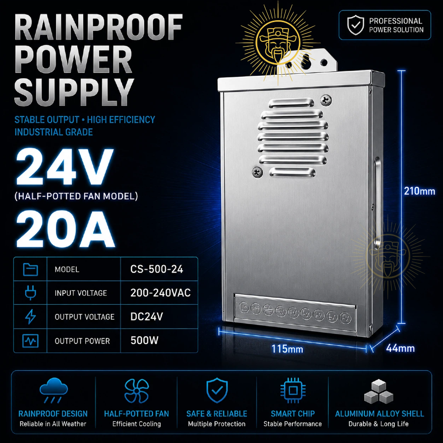 HALF-POTTEDFANMODEL (12-24V;14.6-50A)