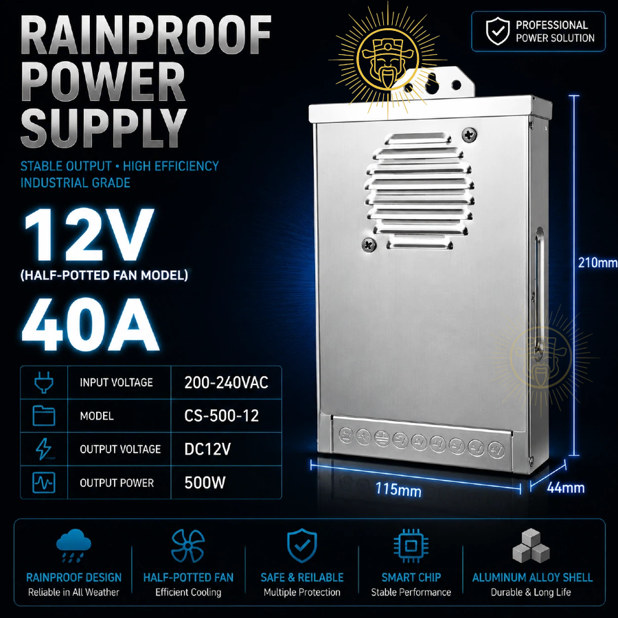 HALF-POTTEDFANMODEL (12-24V;14.6-50A)