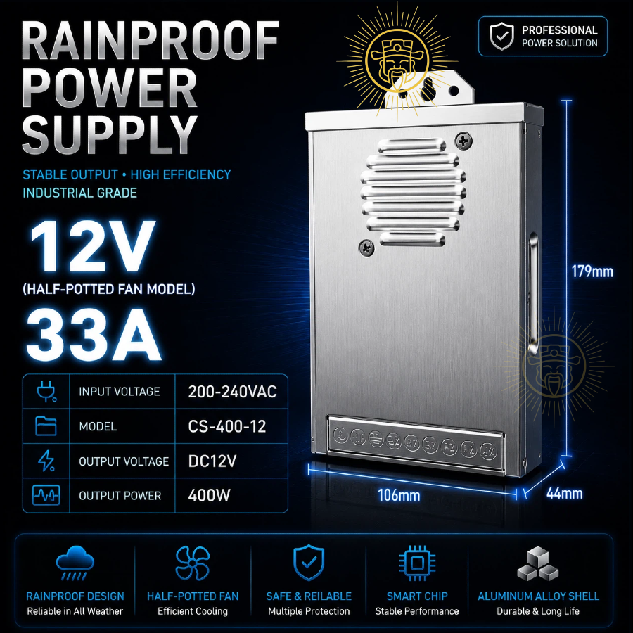 HALF-POTTEDFANMODEL (12-24V;14.6-50A)