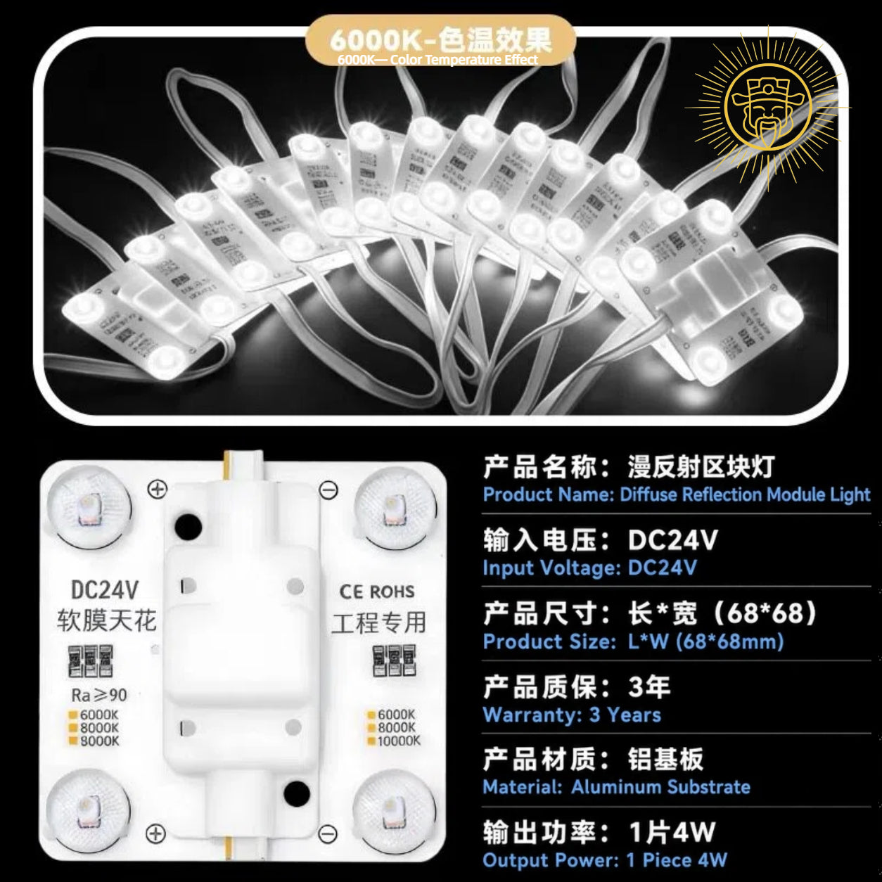 Diffuse Reflection Module Light （11 Tones）