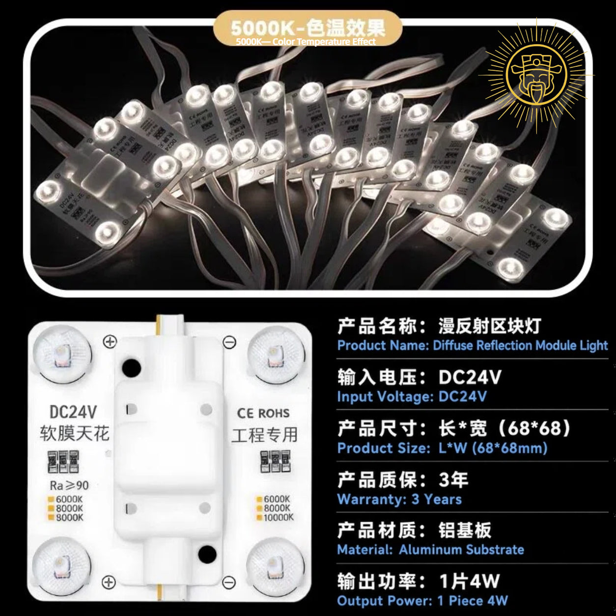 Diffuse Reflection Module Light （11 Tones）