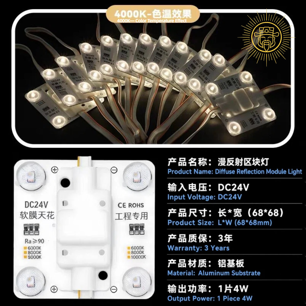 Diffuse Reflection Module Light （11 Tones）