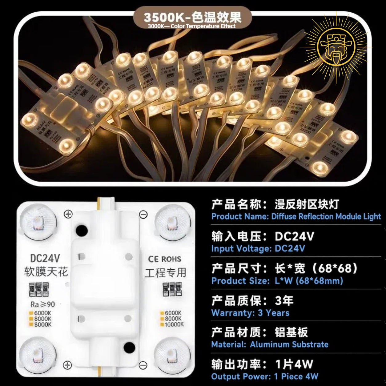 Diffuse Reflection Module Light （11 Tones）