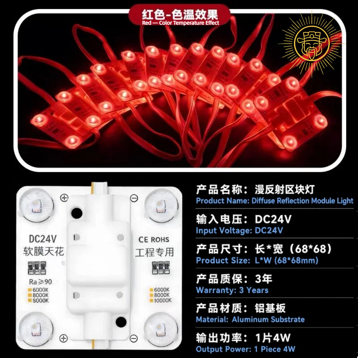 Diffuse Reflection Module Light （11 Tones）