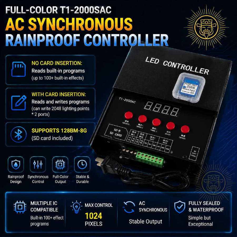 FULL-COLOR T1-2000SAC AC SYNCHRONOUS RAINPROOF CONTROLLER