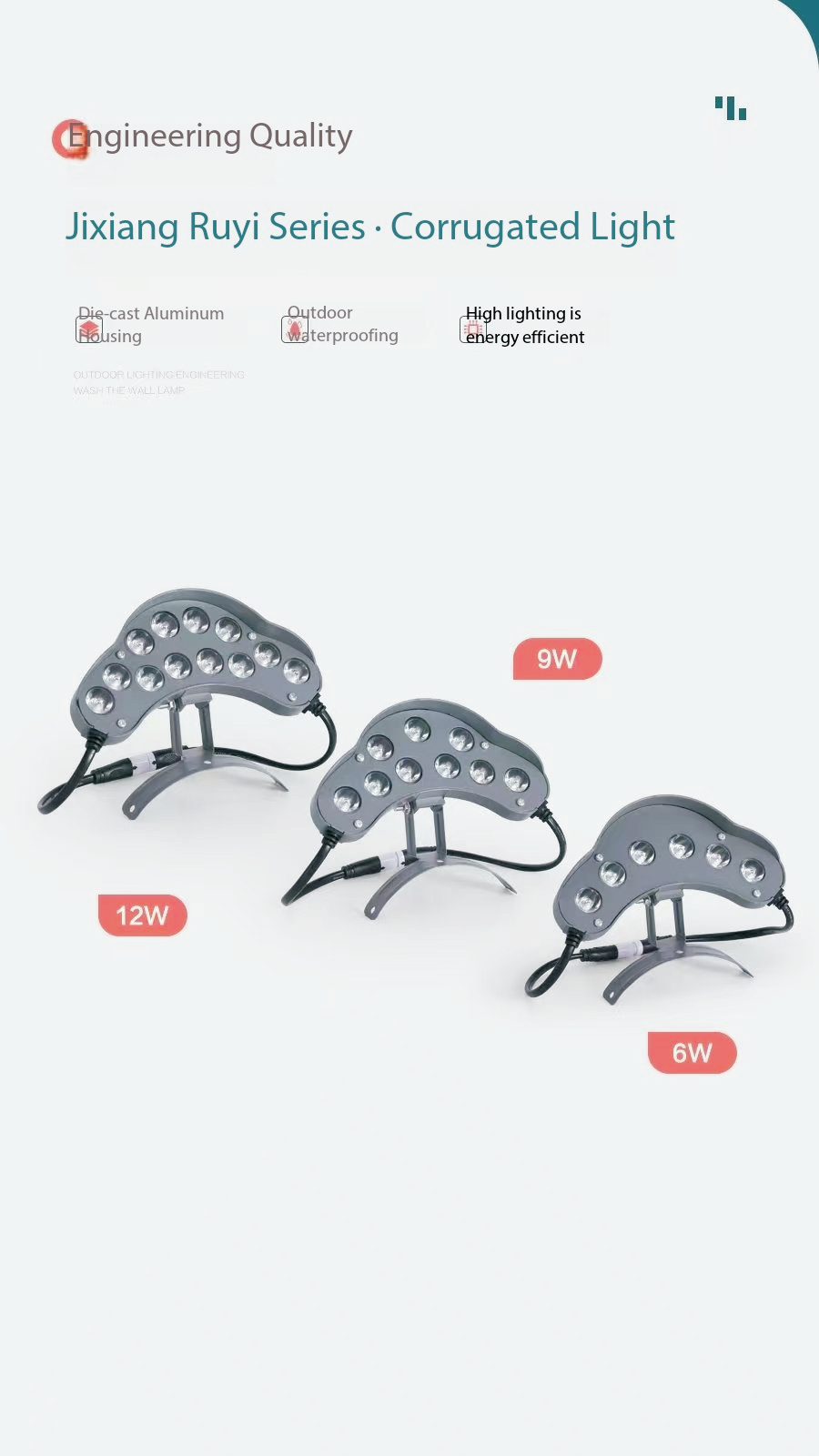 Corrugated lamps